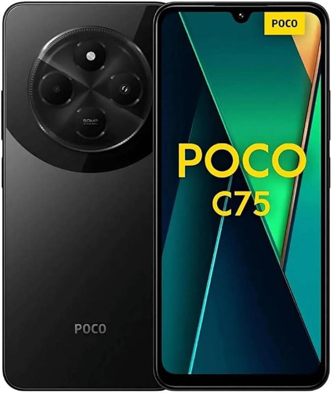 POCO C75 50MPカメラ 6.88インチグリ-ン色 Smartphone Xiaomi POCO C75 de 128GB 6GB RAM tela de 6.88